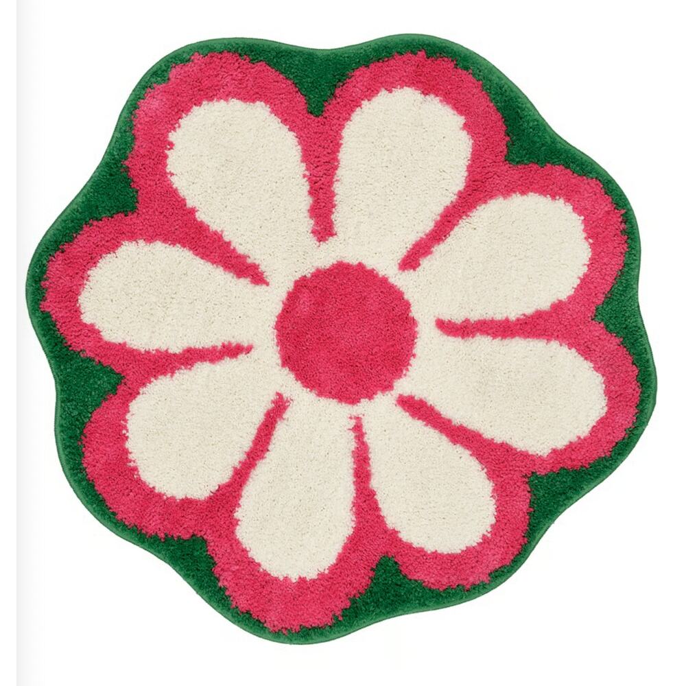 IKEA KÄRRKNIPPROT KARKKNIPPROT, Bath Mat, Floral Pattern, 26” (105.960.52) NEW